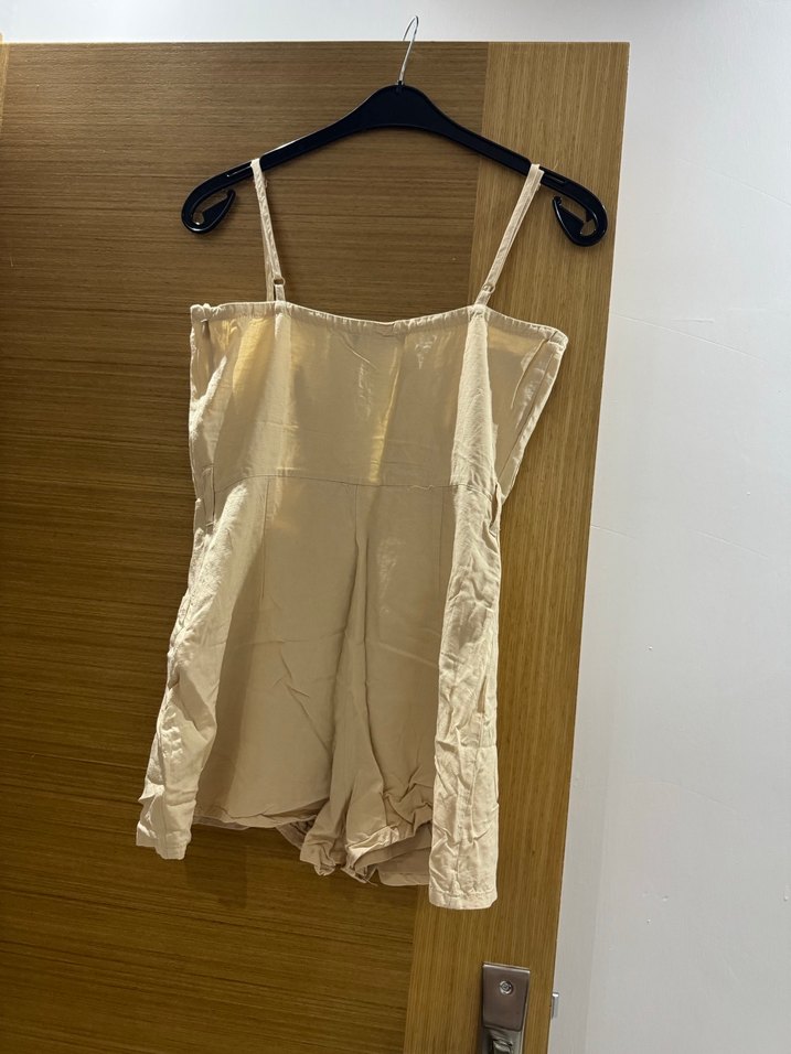 Bej Keten Mini Tulum - Görsel 3