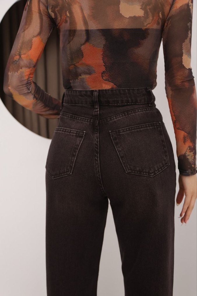 2000 Kahve taş yıkama palazo - Görsel 3