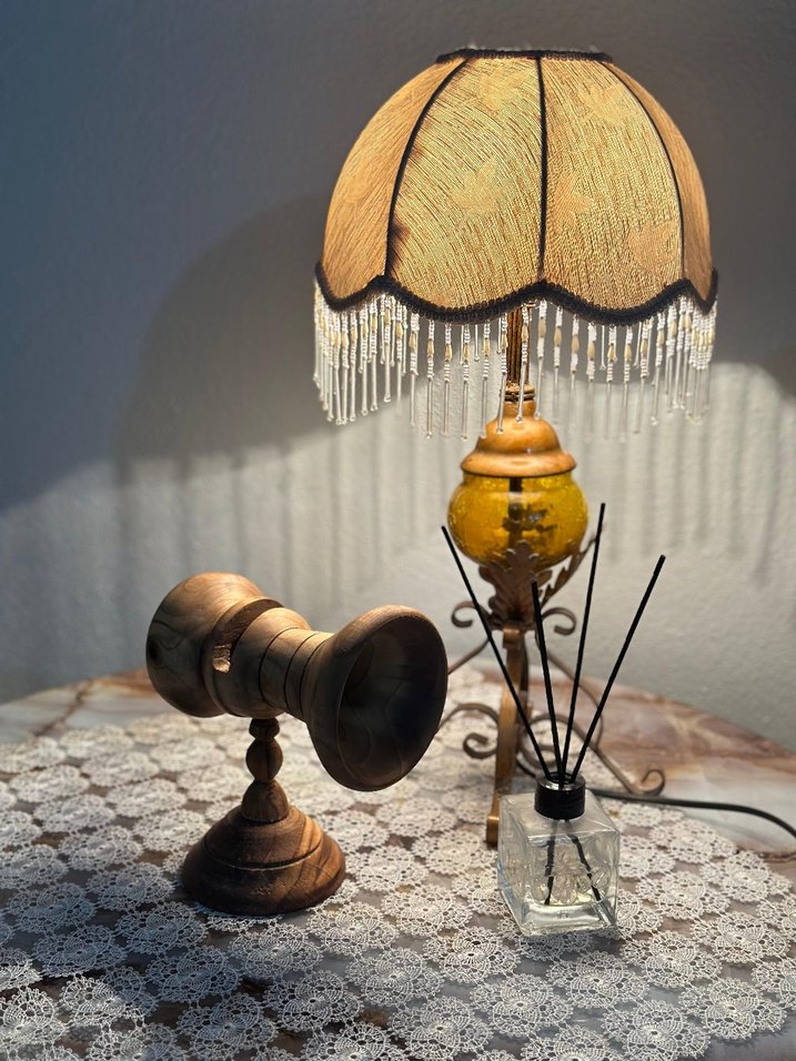 Ahşap telefon standı - Görsel 2