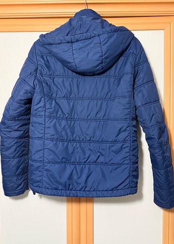 Erkek Lacivert Fermuarlı Kış Montu - Görsel 2