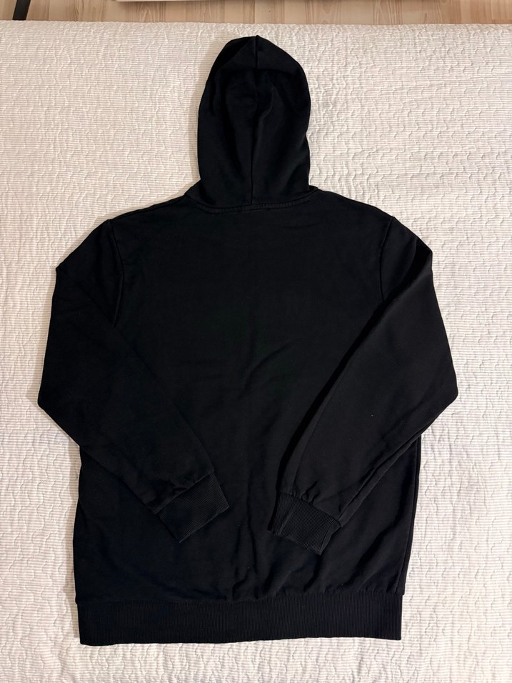 Siyah Kapüşonlu Erkek Sweatshirt - Görsel 2