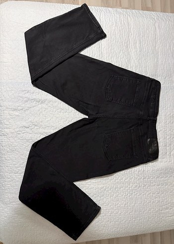 Erkek Siyah Regular Fit Denim Pantolon - Görsel 3