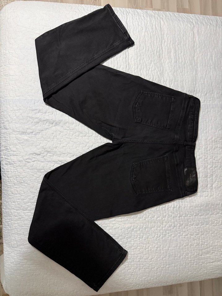 Erkek Siyah Regular Fit Denim Pantolon - Görsel 3