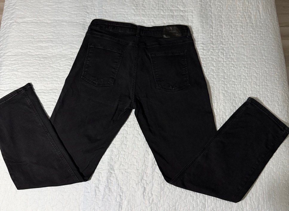 Erkek Siyah Regular Fit Denim Pantolon - Görsel 2