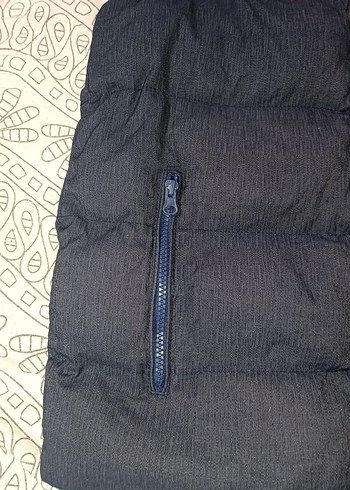 Fermuarlı Yüksek Yakalı Gri Erkek Yelek - Görsel 2