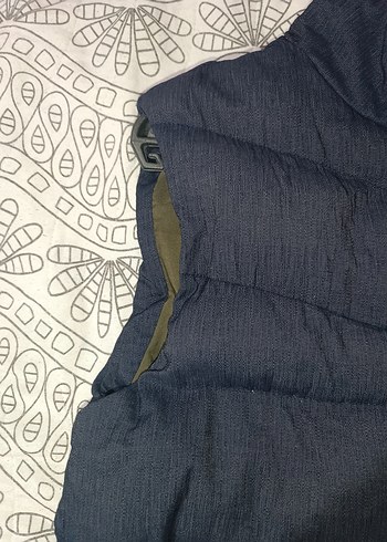 Fermuarlı Yüksek Yakalı Gri Erkek Yelek - Görsel 3