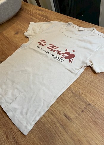 Baskılı Kısa Kollu Hamile Tişörtü - Görsel 4