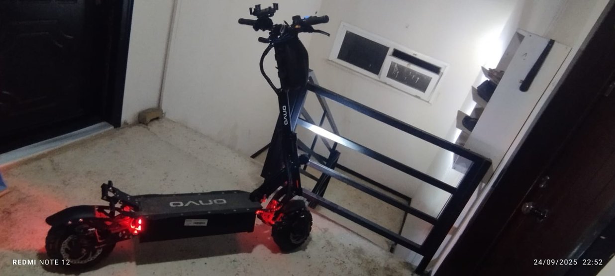 onvo RX7 4000w Siyah Elektrikli Scooter - Görsel 2