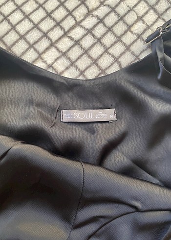 Saten uzun elbise - Görsel 5