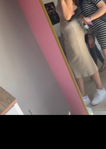 Bej Midi Kalem Etek - Görsel 5