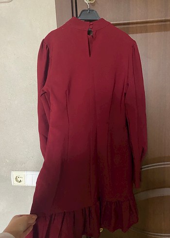 Bordo elbise - Görsel 2