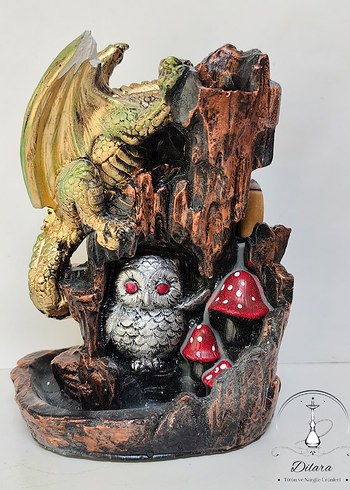 Dragon Ejderha Geri Akış Tütsülük Çift Taraflı Kullanım - Görsel 11