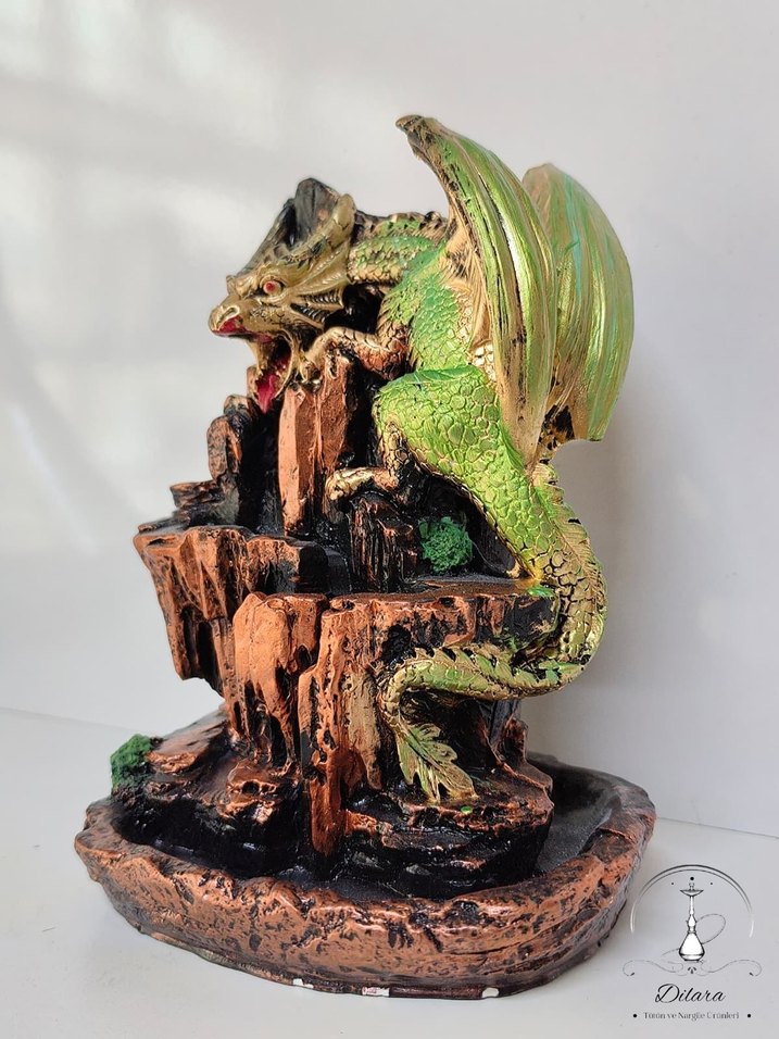 Dragon Ejderha Geri Akış Tütsülük Çift Taraflı Kullanım - Görsel 2