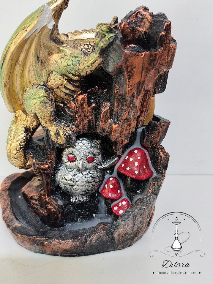 Dragon Ejderha Geri Akış Tütsülük Çift Taraflı Kullanım - Görsel 5