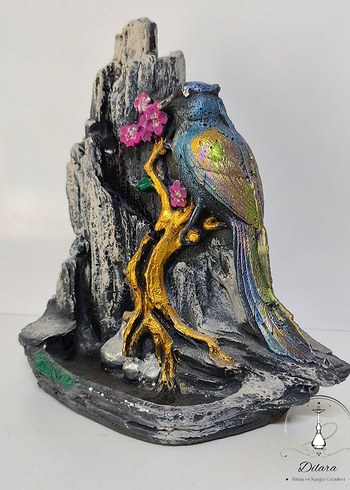 Buyuk Boy Kuş Figürlü Model Geri Akış Şelale Tütsülük - Görsel 6