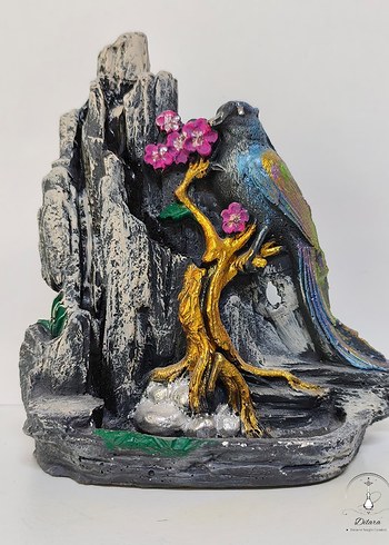 Buyuk Boy Kuş Figürlü Model Geri Akış Şelale Tütsülük - Görsel 5