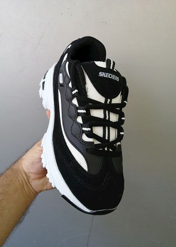 Siyah Beyaz Platform Kadın Spor Ayakkabı - Görsel 3