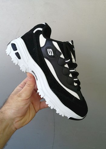 Siyah Beyaz Platform Kadın Spor Ayakkabı - Görsel 2