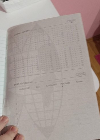 Renkli Pembe Kedi Aksesuarı Defteri - Görsel 5