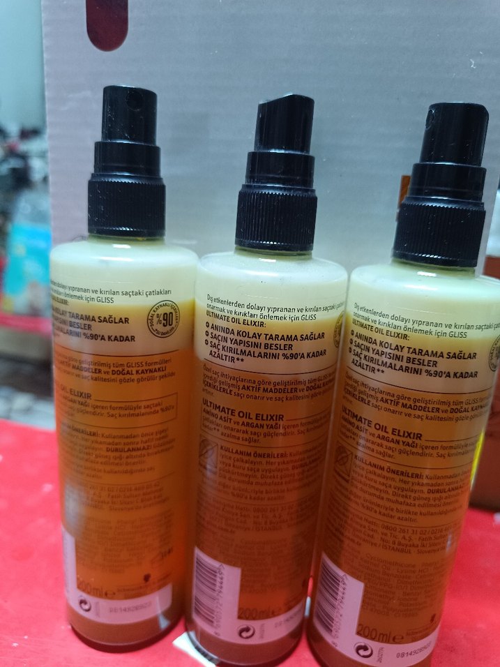 Schwarzkopf Gliss Ultimate Oil Elixir Saç Bakım Kremi 3LÜ - Görsel 2