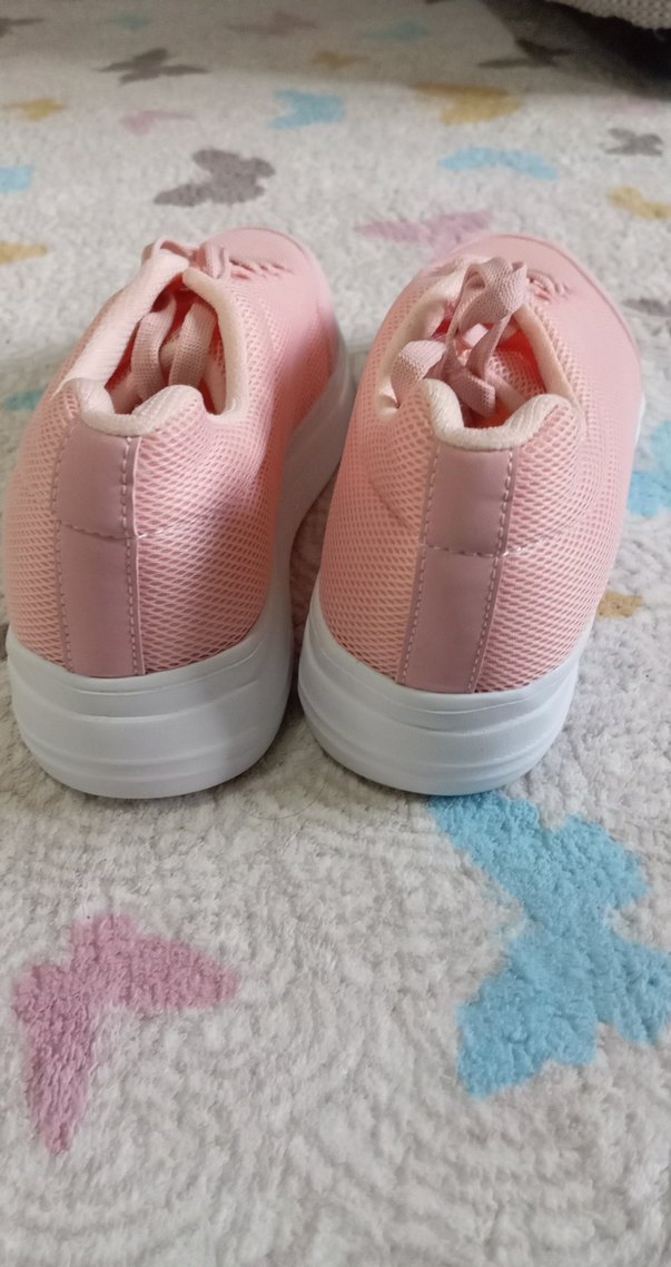 Pembe Bağcıklı Kadın Spor Ayakkabı - Görsel 3