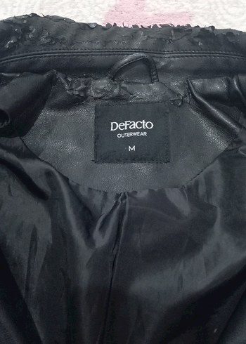 Kadın Siyah Deri ceker - Görsel 3