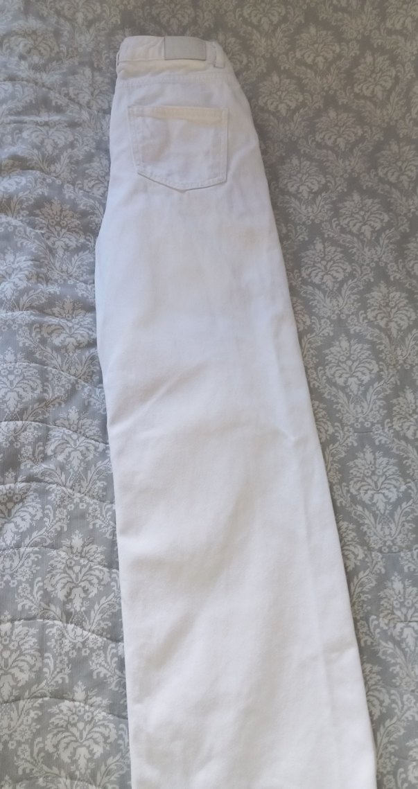 Beyaz Kadın Normal Boy Kot Pantolon - Görsel 3