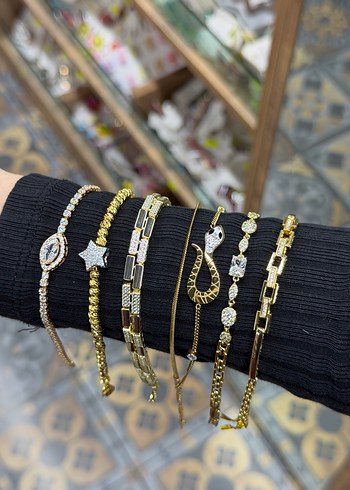 Yılan Desenli Zincir Detaylı Kadın El Zinciri - Görsel 2