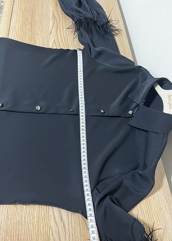 Siyah Kadın Gömlek - Görsel 9