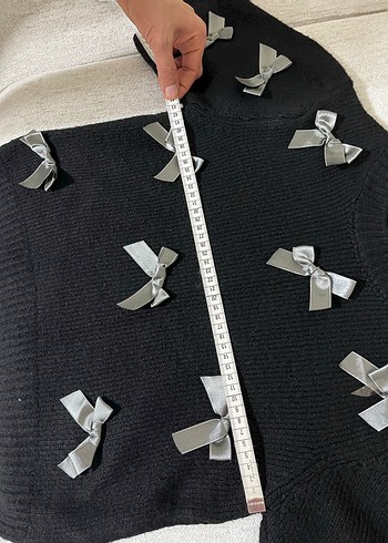 Siyah süveter kazak  - Görsel 5