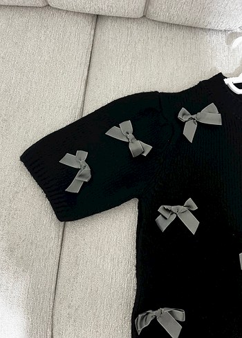 Siyah süveter kazak  - Görsel 2