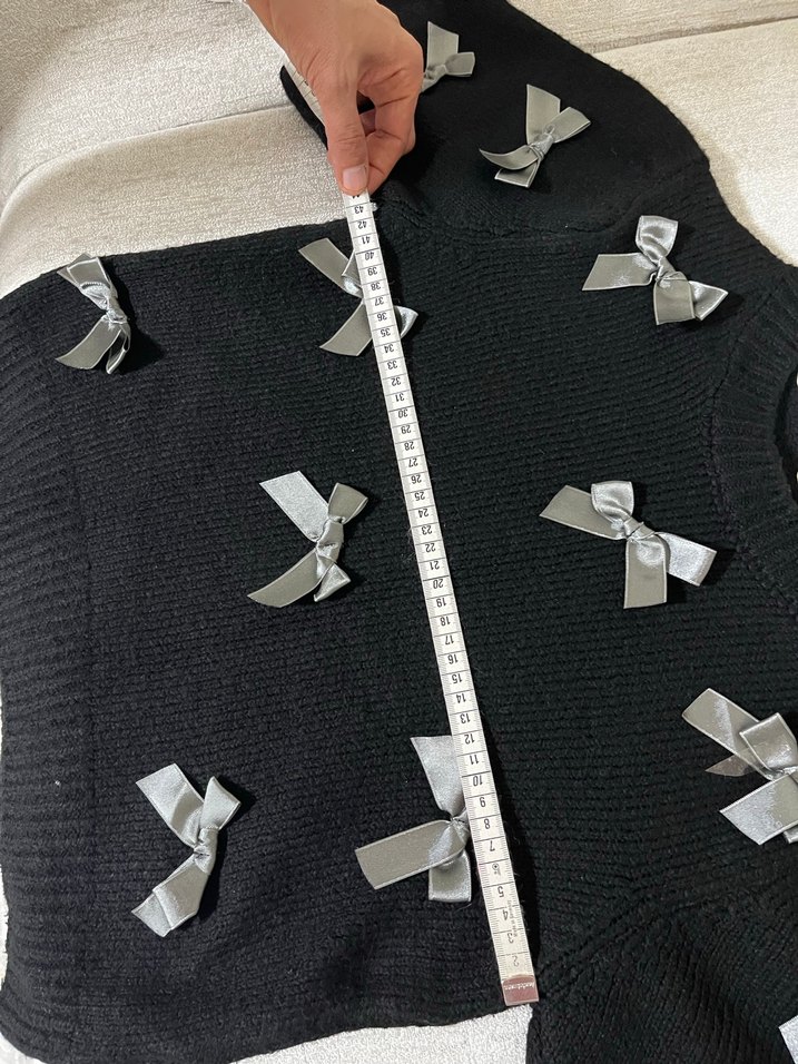 Siyah süveter kazak  - Görsel 5