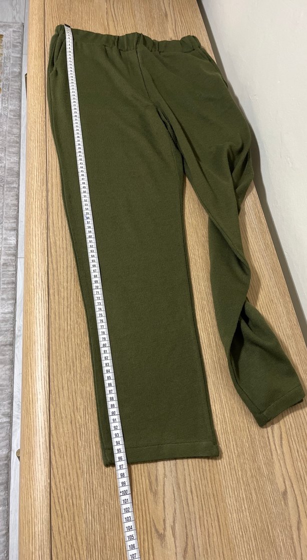 Yeşil kadın triko alt - Görsel 4