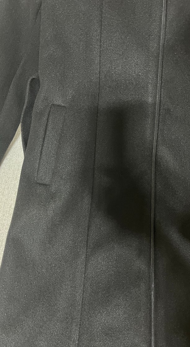 Kürklü Siyah Uzun Kadın Kaban - Görsel 3