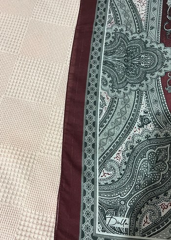 Bordo Rami Desenli Şal - Görsel 4