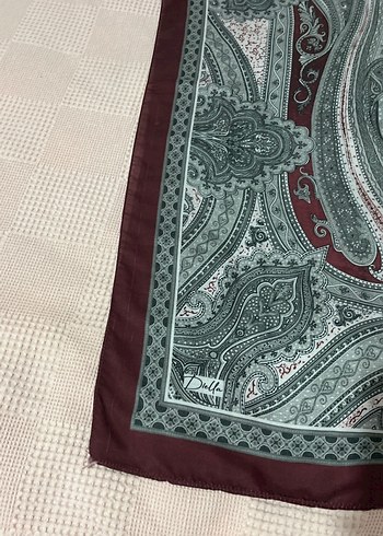 Bordo Rami Desenli Şal - Görsel 2