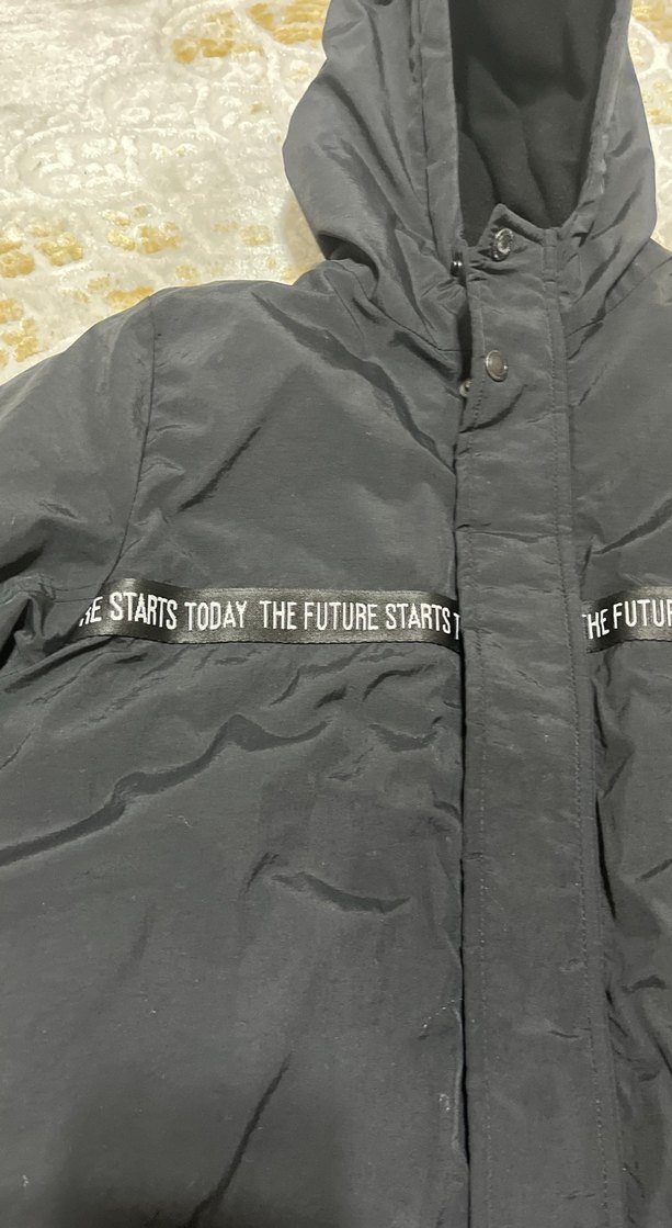 Siyah Erkek Çocuk Mont - Görsel 3