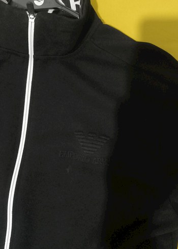 Emporio Armani XXL siyah Hırka yaka detayli - Görsel 2