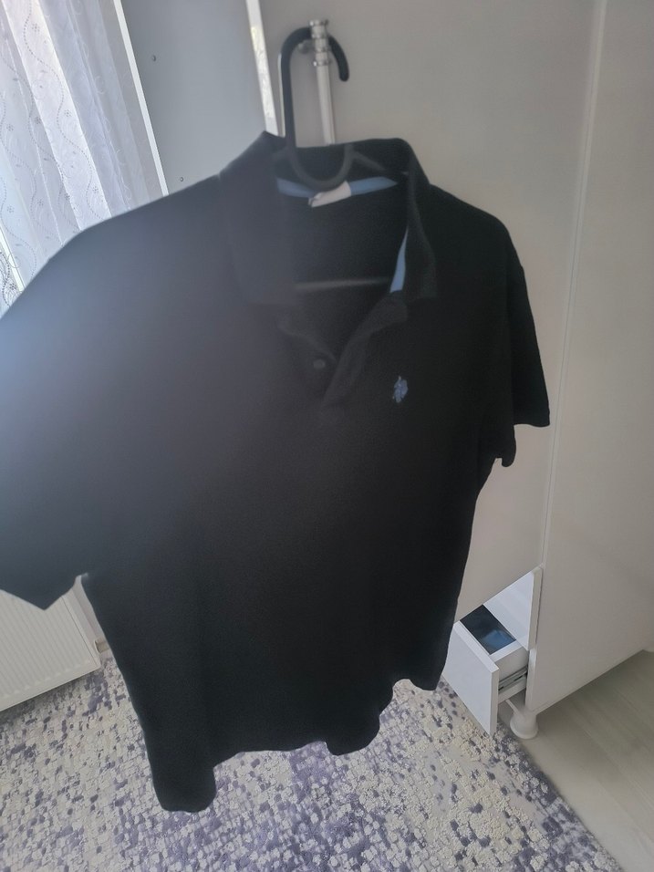 Siyah Erkek Polo Tişört Kısa Kollu - Görsel 2