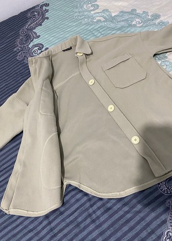 Kase kumastan kalin kislik ceket - Görsel 3