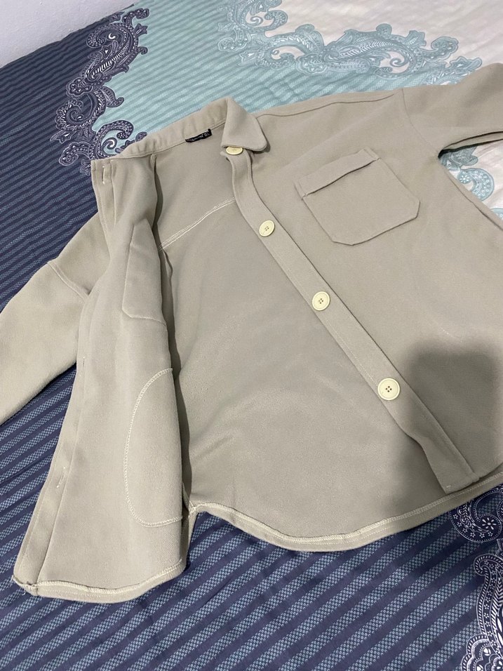 Kase kumastan kalin kislik ceket - Görsel 3