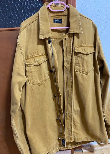Erkek camel rengi kot ceket - Görsel 4