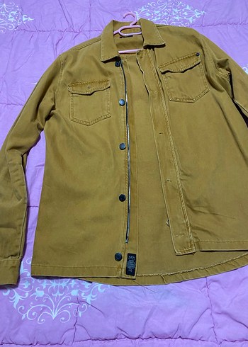 Erkek camel rengi kot ceket - Görsel 5