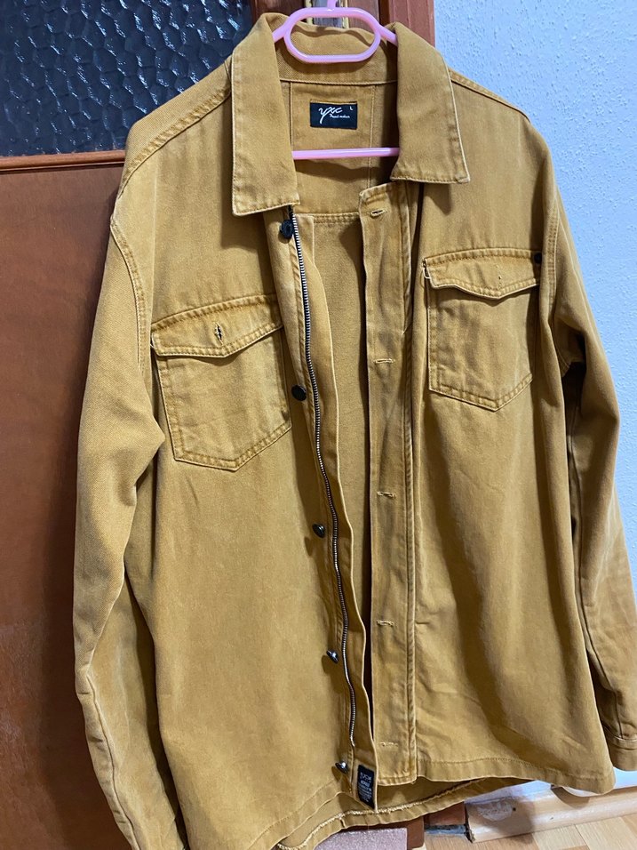 Erkek camel rengi kot ceket - Görsel 4