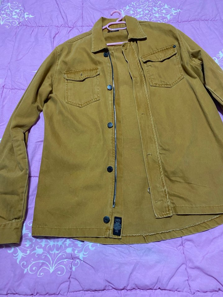 Erkek camel rengi kot ceket - Görsel 5