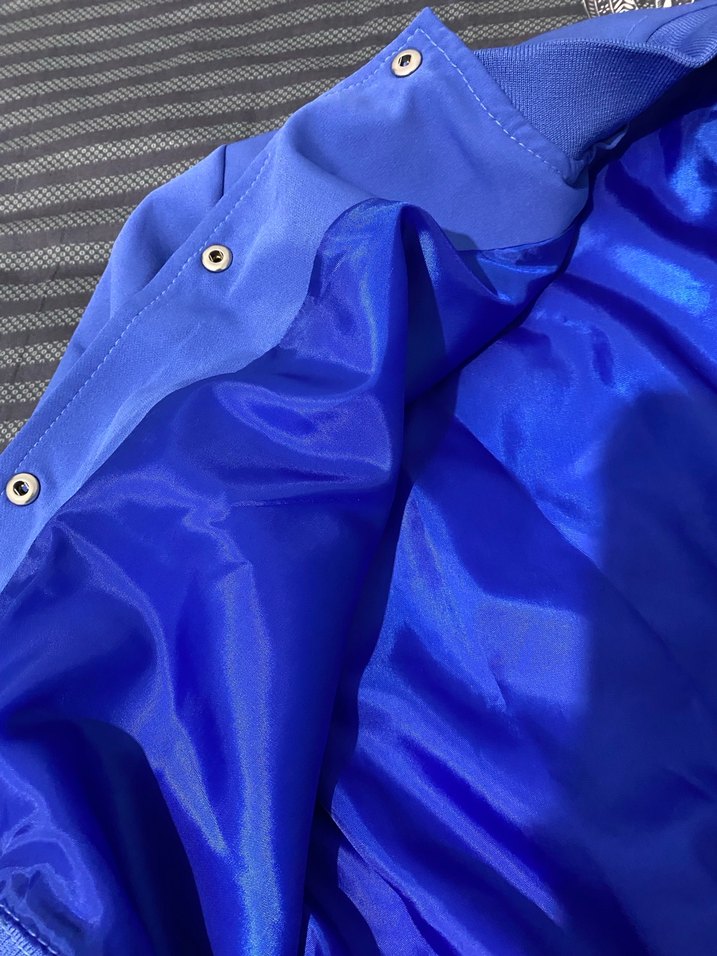 Düğmeli Mavi Kadın Ceket - Görsel 2