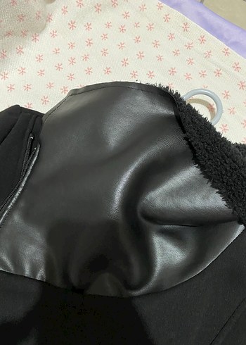 Fermuarlı Siyah Kadin Ceket hirka s beden kalin - Görsel 3