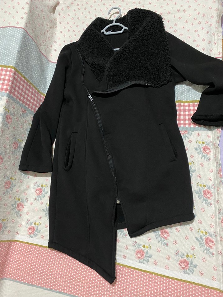 Fermuarlı Siyah Kadin Ceket hirka s beden kalin - Görsel 2