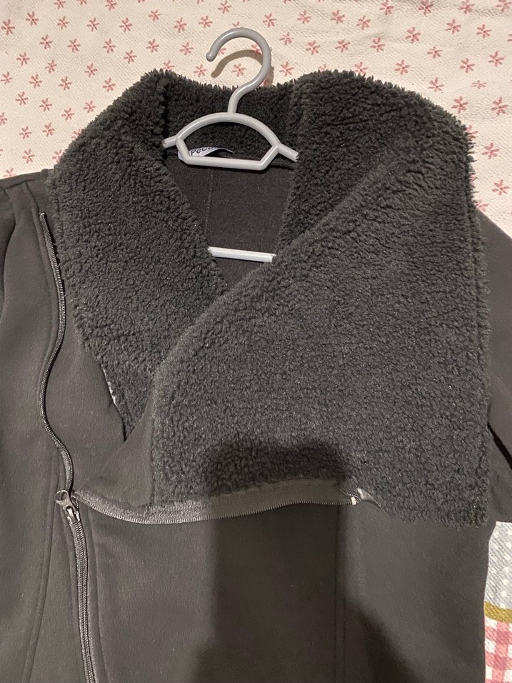 Siyah Kadın Midi Boy Sıcak Ceket - Görsel 4