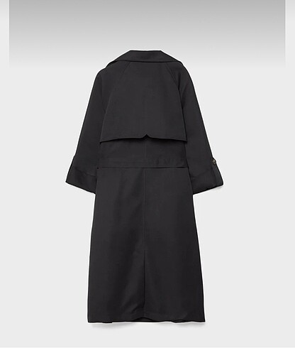 Stradivarius Dökümlü uzun trençkot